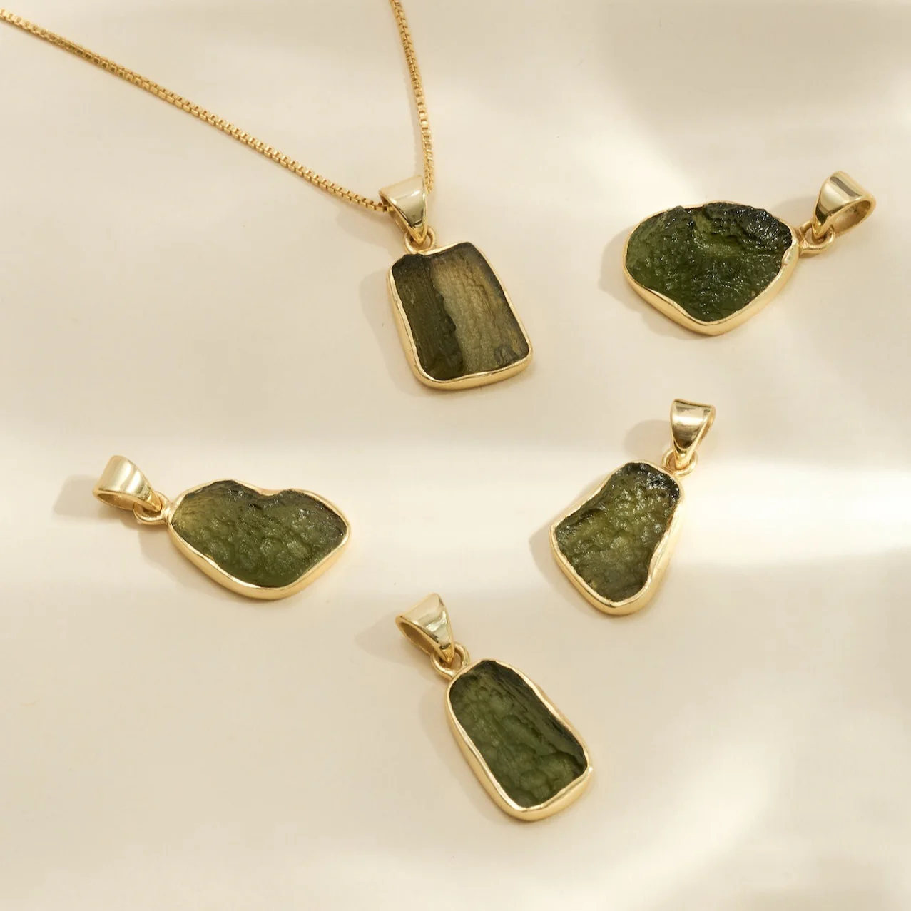 Gold Moldavite Necklace| Transformation | Dream Life | Growth - Image 5