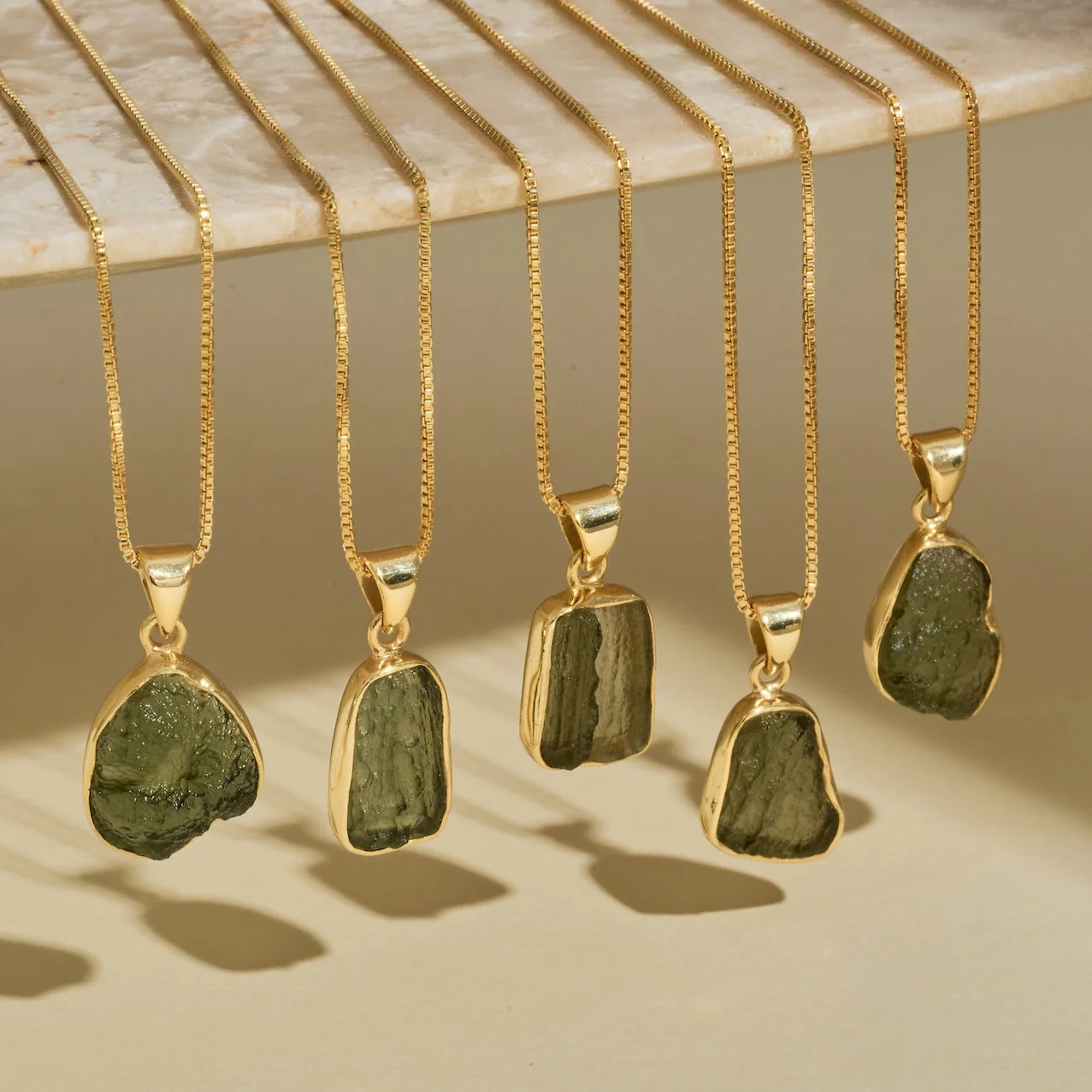 Gold Moldavite Necklace| Transformation | Dream Life | Growth - Image 8