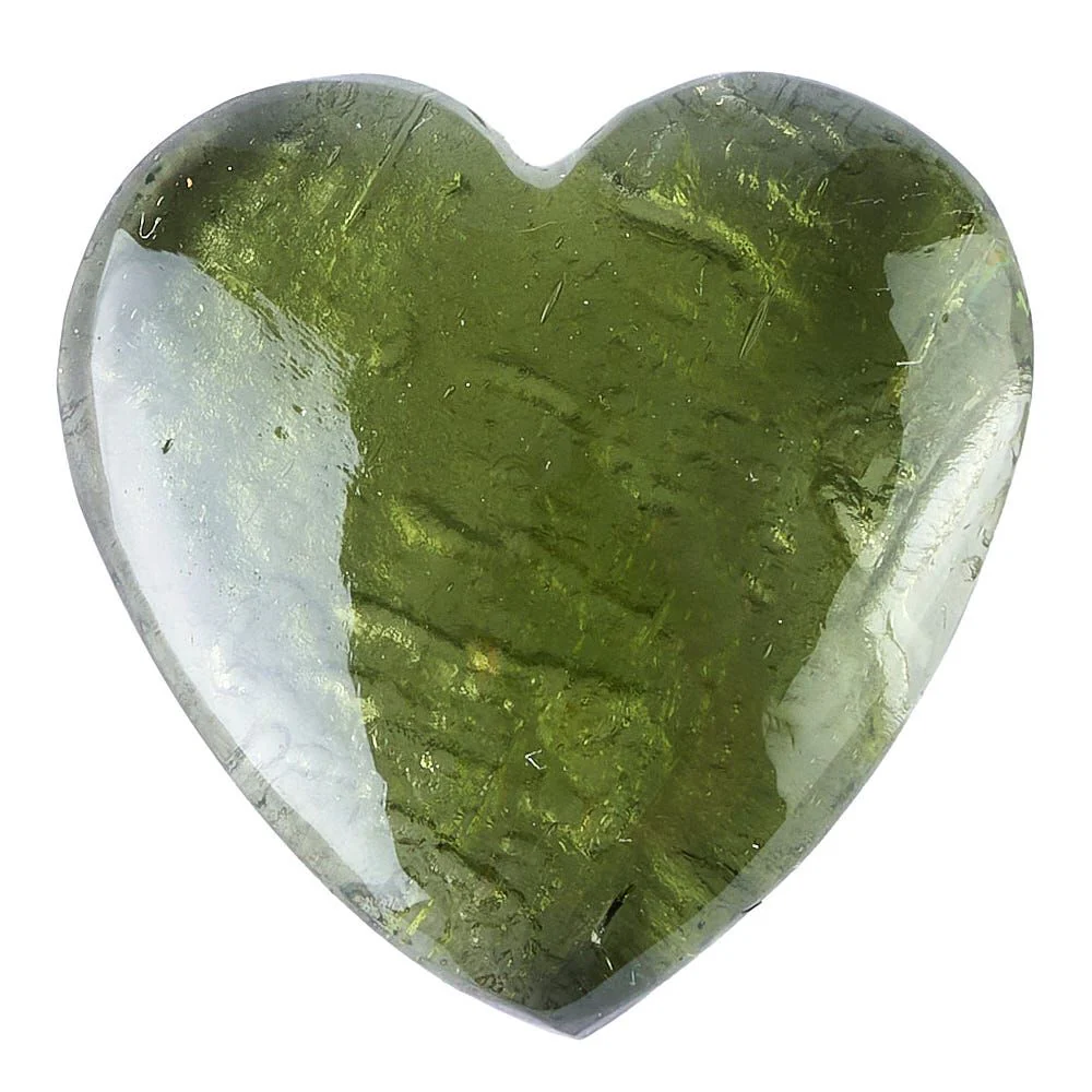 Moldavite Polished Heart Carving 1.75g - Image 3