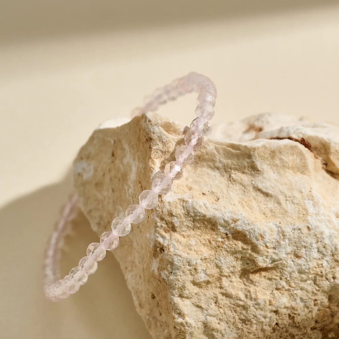 Rose Quartz Faceted Bracelet | Love | Self worth | Healing - Image 3